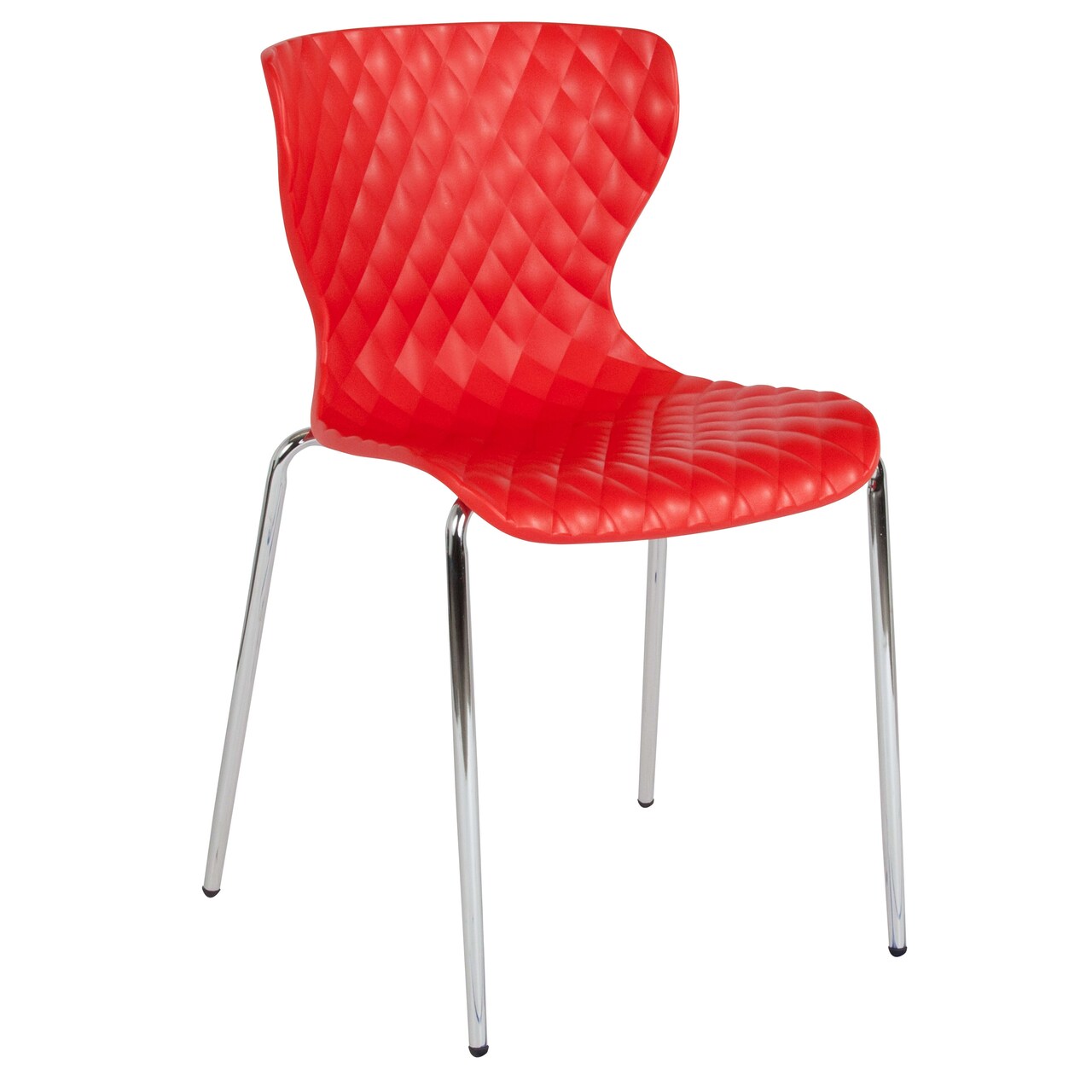 Emma and Oliver Contemporary Design Accent Dining Plastic Stack Chair